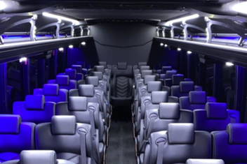 Euless Charter Bus Interior
